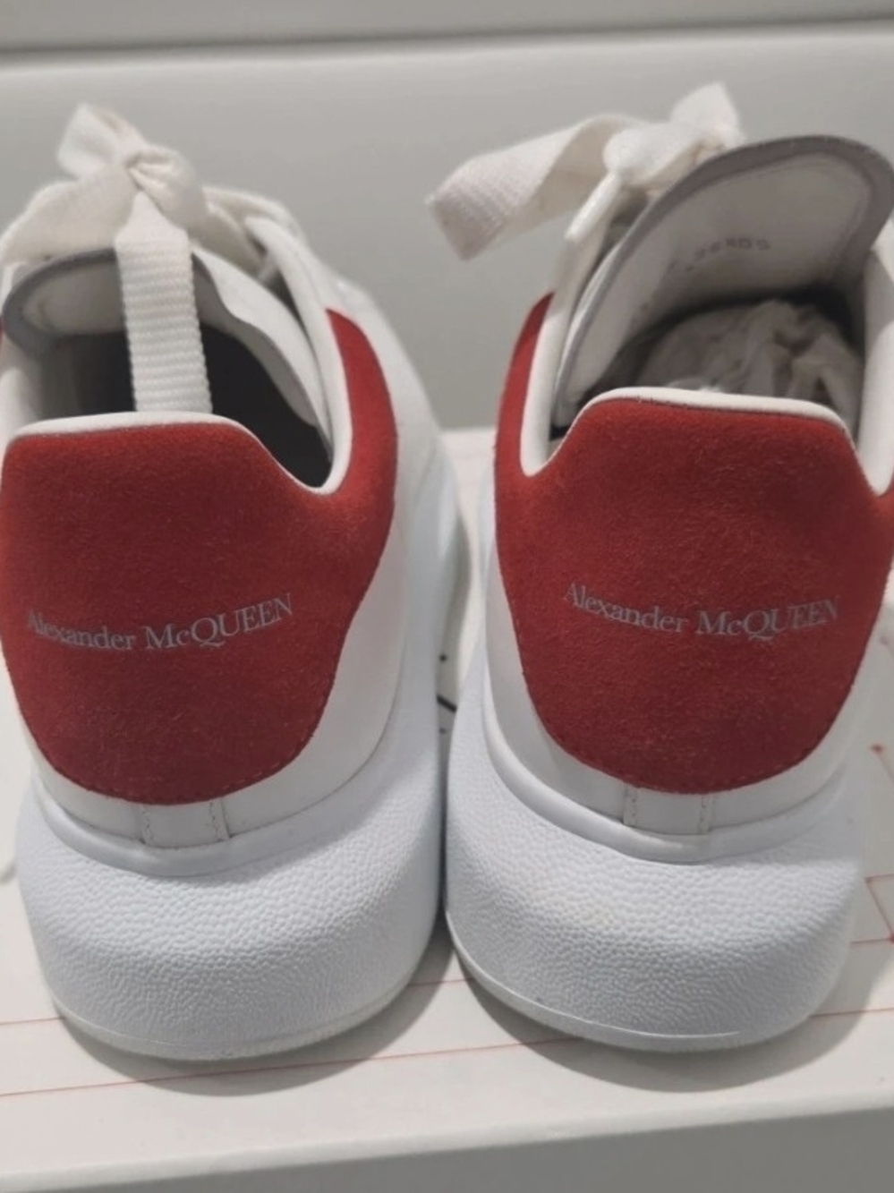 Alexander McQUEEN  White/Red Sneakers